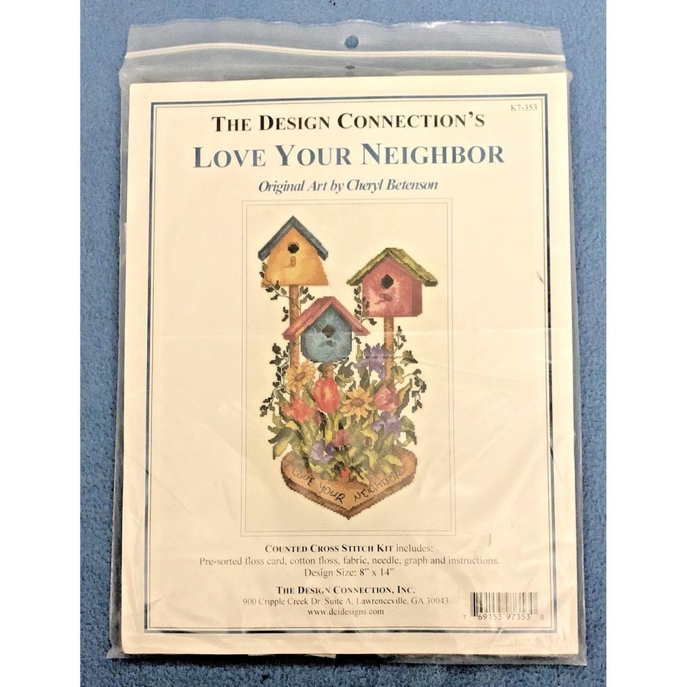 The Design Connection Love Your Neighbor Counted Cross Stitch by Cheryl Betenson